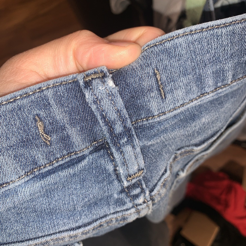 Women's LEE Relaxed Fit Denim Jeans Bootcut Jeans Stretch Denim Size 12 SHORT - Picture 6 of 7